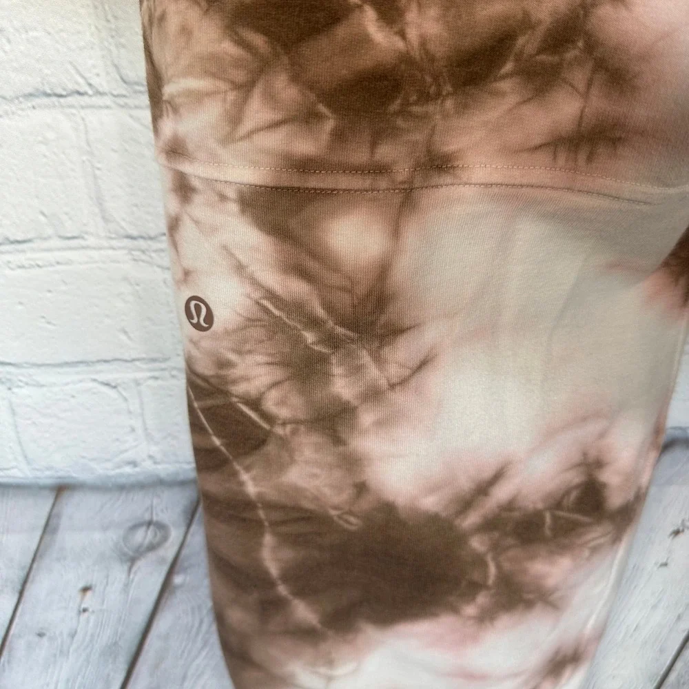 Lululemon City Sweat Jogger Earth Color Clay Wash Tie Dye Brown White Mens 2XL